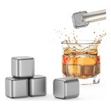 Piedras De Whisky De Titanio, (juego De 4) Rocas Para Enfria