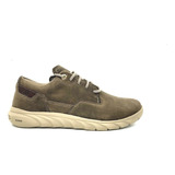 Zapatillas Hombre Cuero Livianas Caterpillar Camber Gri