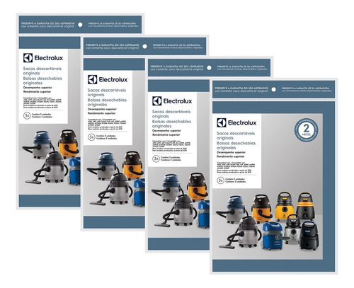 Kit 12 Sacos Desc Asp Electrolux Cse10 - A10 Aqp Gt Flex Awd