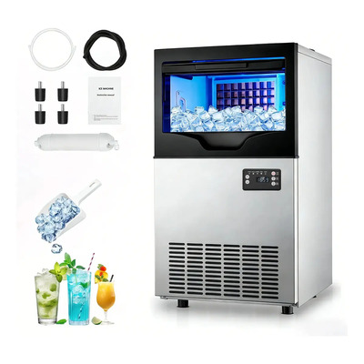 Kiev Ynum Máquina Para Hacer Hielo 40kg En 24 Horas Canasta Hielo 2 Modos Eléctrica De Hielo Produccion Ideal Para Negocios Restaurantes Bares Y Cafeteria , Gris | Envío gratis