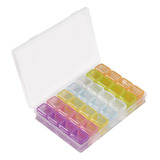 Caja De Almacenamiento Para Decoración De Uñas, Multicolor