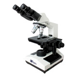 Microscópio Biológico Binocular 1600x Led Profissional 
