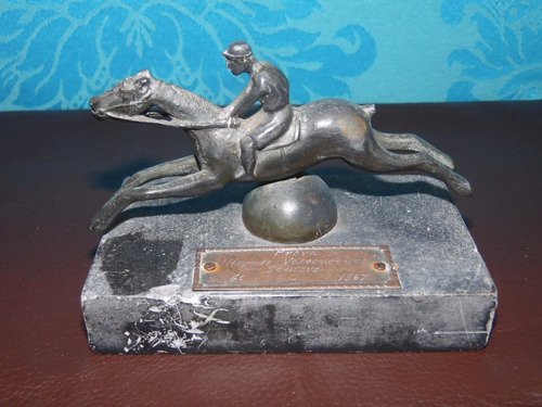 Escultura Em Bronze - Troféu Hipismo 1967