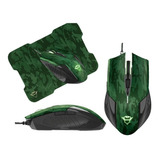 Mouse Trust Gaming Rixa 6 Botones + Pad Mouse Gamer Camuflad
