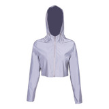 Chaqueta Reflectante Deportiva De Manga Larga Para Mujer