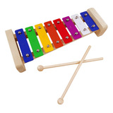 Xilofono Para Ninos, Glockenspiel Con 2 Mazos Seguros Para N