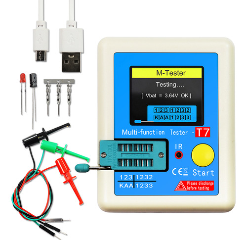 Probador De Transistores Color Lcr Mosfet Para Diodo De Resi