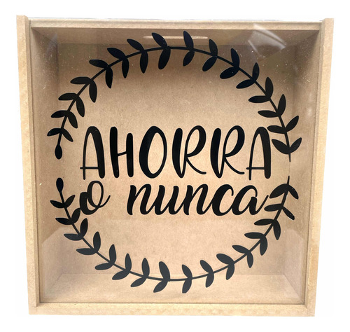 Alcancia Personalizada 20x20x5cm Mdf