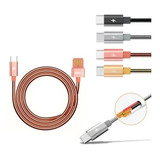 Cable Usb Mallado Metalico Carga Rapida