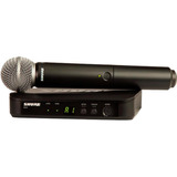 Microfone Profissional Shure Blx24br/sm58-j10 Sem Fio