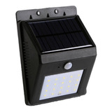 Aplique De Pared Reflector 20 Leds 4w Con Panel Solar