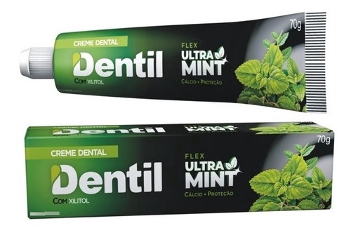 Kit 12 Creme Dental Dentil Ultra Mint Refrescante Sem Flúor