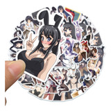 50 Pegatinas Calcomanías Stickers Calcas Adultos Anime Bunny