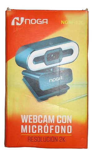 Webcam C/ Microfono Pc Usb Tripode Luz Led Noga Nuevo Outlet