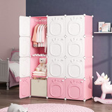 Closet Para Bebés De Cubos Rosa