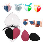 Kit X2 Esponjas Beauty Blender Con Estuche Corazon Make Up