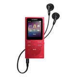 Reproductor Mp3 Portátil Sony, Rojo, C/ Radio Fm, 8 Gb