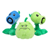 Juego De 3 Piezas De Juguetes De Peluche Plants Vs Zombies