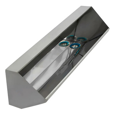 Mingitorio 1.20 M Acero Inoxidable Calibre 22 Con Forma Rectangular - Plateado Mindejal