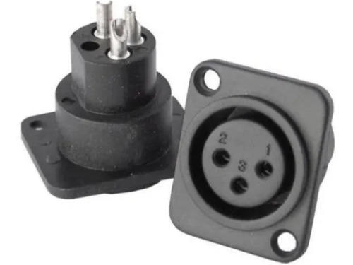 Conector Xlr Chasis Hembra 5 Piezas Alta Calidad