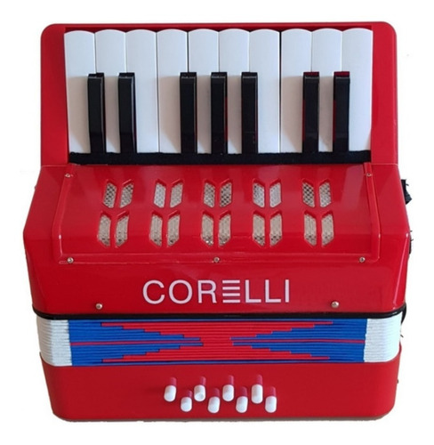 Acordeón Corelli - Infantil A Piano 17 Teclas 8 Bajos 