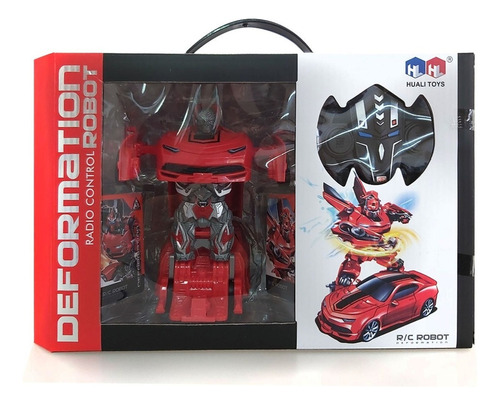 Deformation Transform Robot Auto Radio Control Transformable Color Rojo