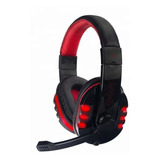 Audífonos Diadema Gamer Hy-733 Ps4 Xbox One Pc Colo Rojo