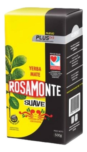 Yerba Mate Rosamonte Plus Suave 500g | Alimentosyuno