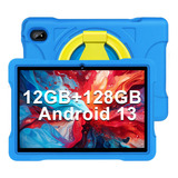 Tablet 10'' 12gb+128gb Android 13 Wifi5g Con Eva Funda (blu)