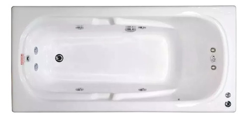 Bañera Hidromasaje Jacuzzi 170x82 8jet Modelo Copacabana Spa