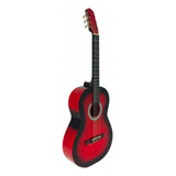 Guitarra Clásica Guitarras Valdez 1a Para Diestros Roja Y Negra