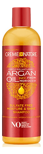 Shampoo Hidratación Y Brillo-aceite De Argán Creme Of Nature
