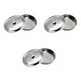 Set  X 3 Molde Para Hamburguesas 10 Cm Acero Inox Carol