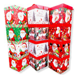 Set 12 Cajas De Regalo Navidad Pascua Gruesas 22 Cm Niños