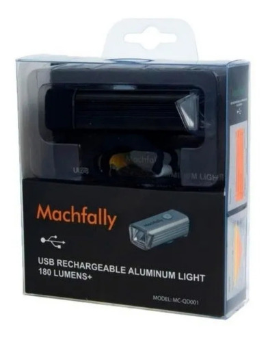 Luz Linterna Bicicleta 180 Lumens Recargable Machfally Luces