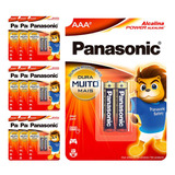 20 Pilhas Alcalinas Aaa Panasonic (10 Cart)