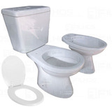 Combo Inodoro Baño Mochila Bidet Italiana Capea Roca P