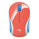 Mouse Inalámbrico Logitech M187 Coral - Electromundo