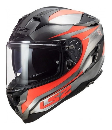 Casco Ls2 Challenger Cannon Gris /nja Fluo Ff327