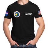 Camiseta Masculina Nasa Espace Geek Nerd Estilosa Colorida