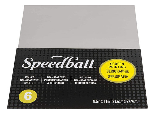 Hojas Para Serigrafía Transparente 6und Speedball