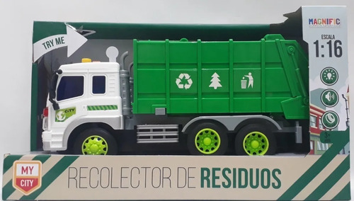 Camion Recolector De Residuos 4005 Luz Sonido Magnific Edu