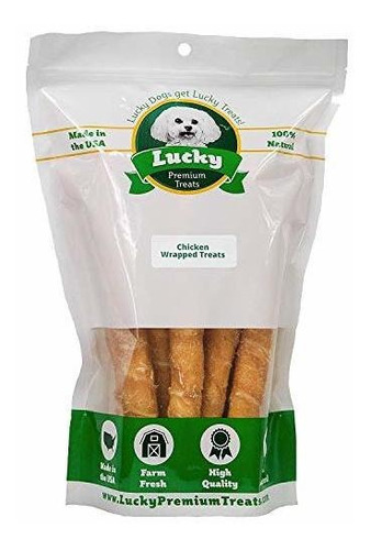 Chuches Lucky Premium Envueltas Pollo Y Ternera - 5 Unid.