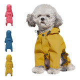 Chubasquero Para Perros Cosibell Impermeable Con Capucha Par