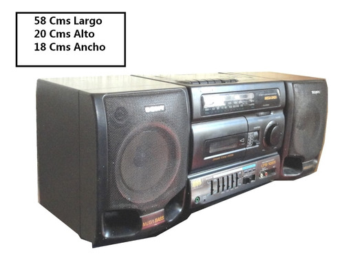 Radio Grabadora Retro Sony Megabass 1990s