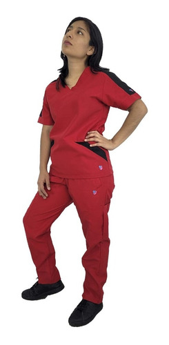 Pijama Quirurgica Antifluidos Rojo Uniforme Quirurgico