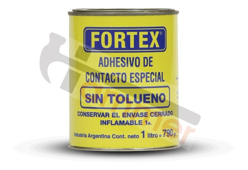 Cemento De Contacto Sin Tolueno - 1lt - Fortex