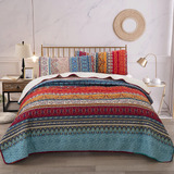 Wongs Bedding Juego De Edredn Bohemio California King, Colch