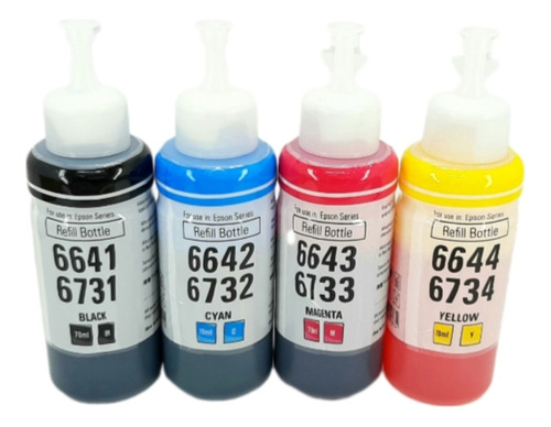 Kit X4 Tinta 70cc Impresora Sistema Continuo Para Epson Y Hp