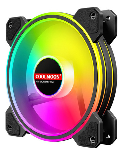 Ventiladores Coolmoon Rgb Cm-k2 - Black Version